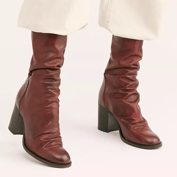 Free People ELLE BLOCK HEEL BOOT size 11 in vintage oak - Picture 1 of 11